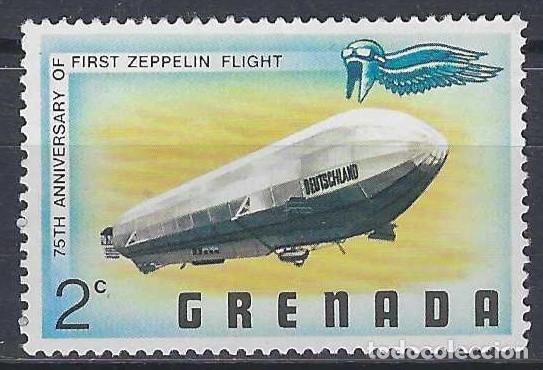 Sellos: DIRIGIBLES - GRANADA 1978 - Airship &rdquo;Deutschland&rdquo; - MSG - Foto 1