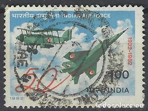 Sellos: AVIONES - INDIA - USADO - Foto 1