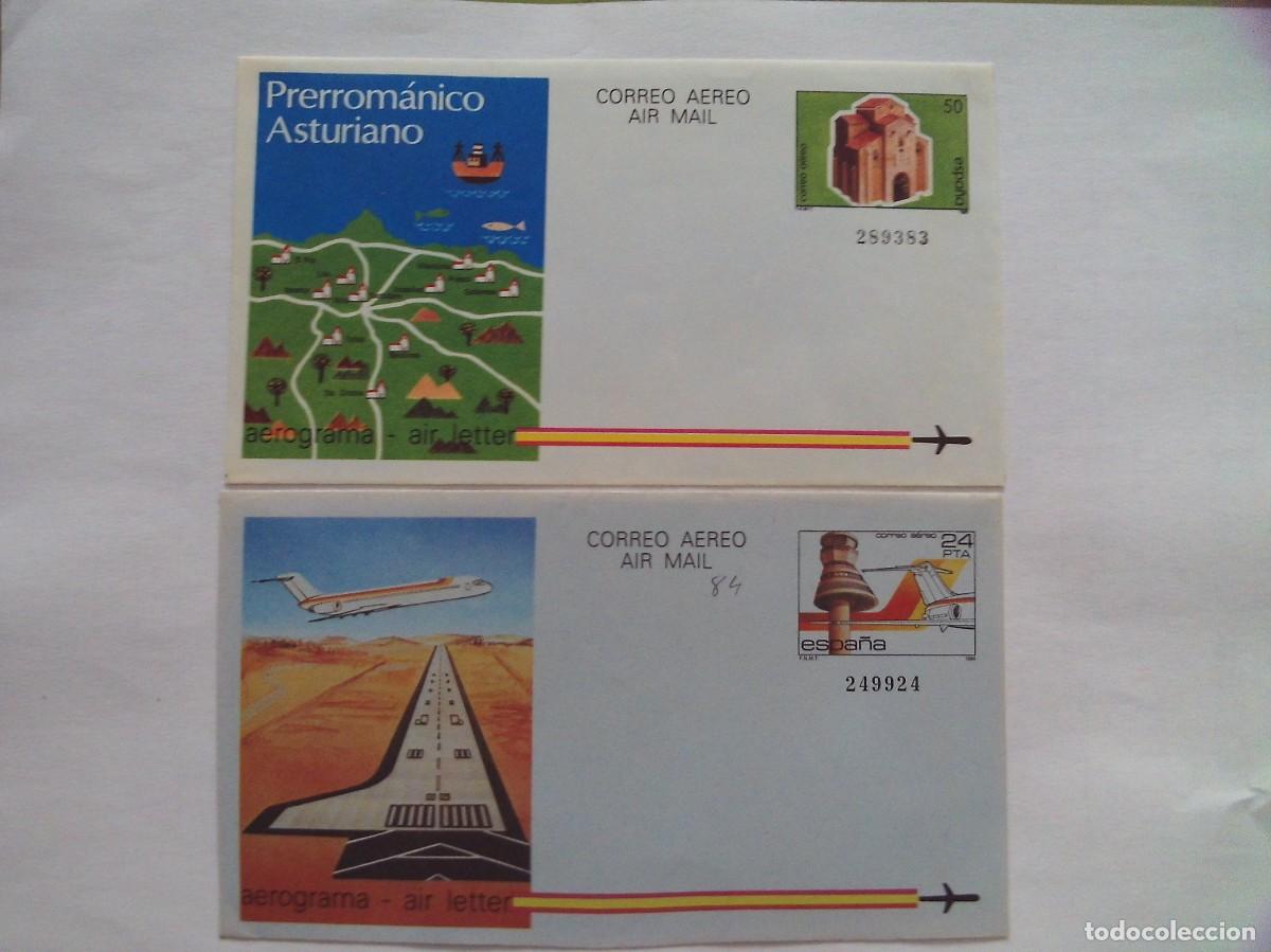Sellos: LOTE DE 2 AEROGRAMAS DE ESPA&Ntilde;A - Foto 1
