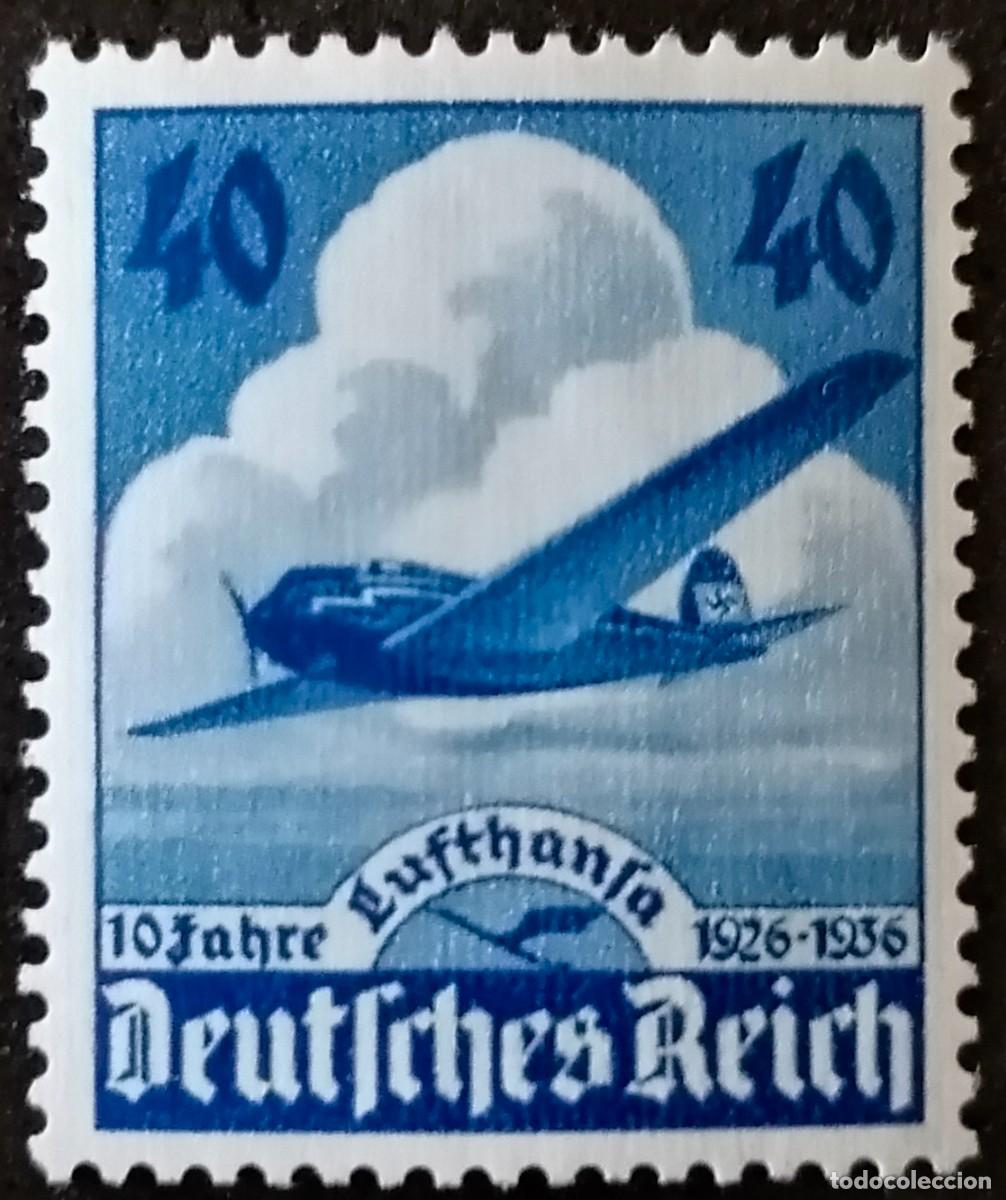 Sellos: ALEMANIA 1936 - LUFTHANSA . - Foto 1