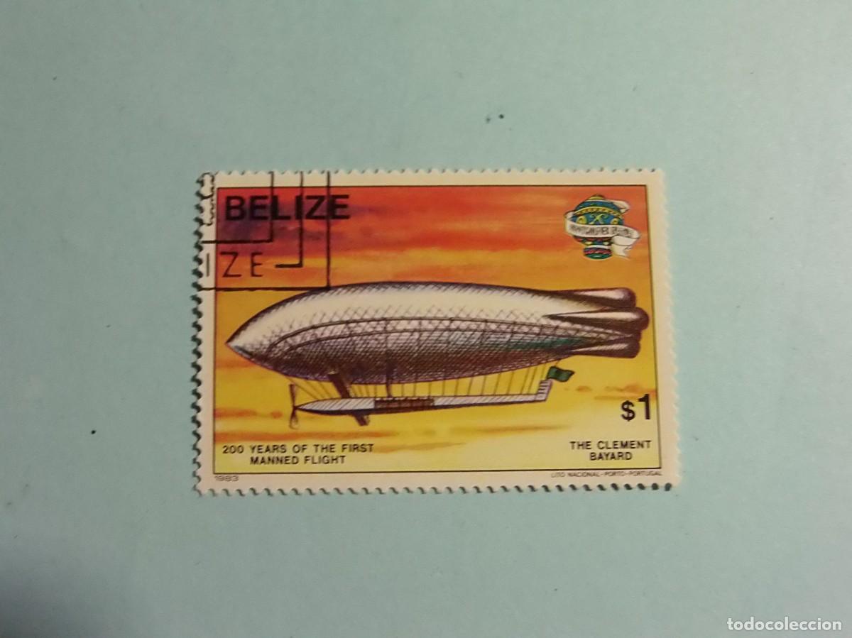 Sellos: BELIZE 1983 - AVIONES - DIRIGIBLE &rdquo;CLEMENT BAYARD&rdquo;. - Foto 1