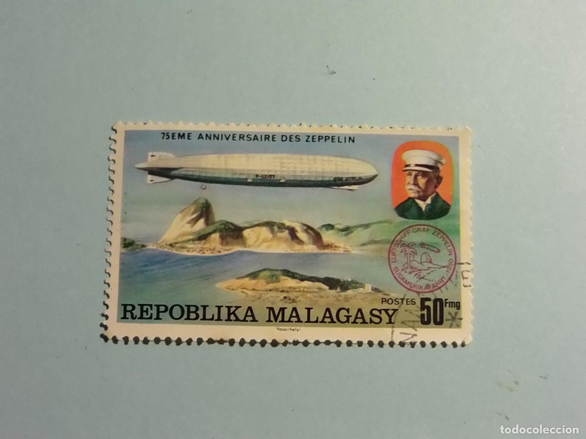 Sellos: MADAGASCAR - AVIACI&Oacute;N - ZEPPELIN. - Foto 1