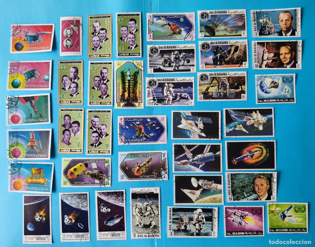 Sellos: 38 SELLOS TEM&Aacute;TICA ESPACIO Y AVIACI&Oacute;N - Foto 1