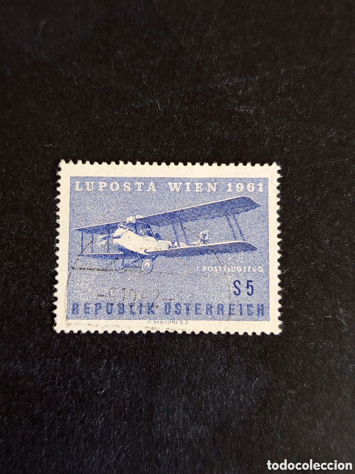Sellos: AUSTRIA, 1961. Primer vuelo postal. Yvert a&eacute;reo 62. Ver fotos. Pedido m&iacute;nimo 3 &euro;. Serie completa