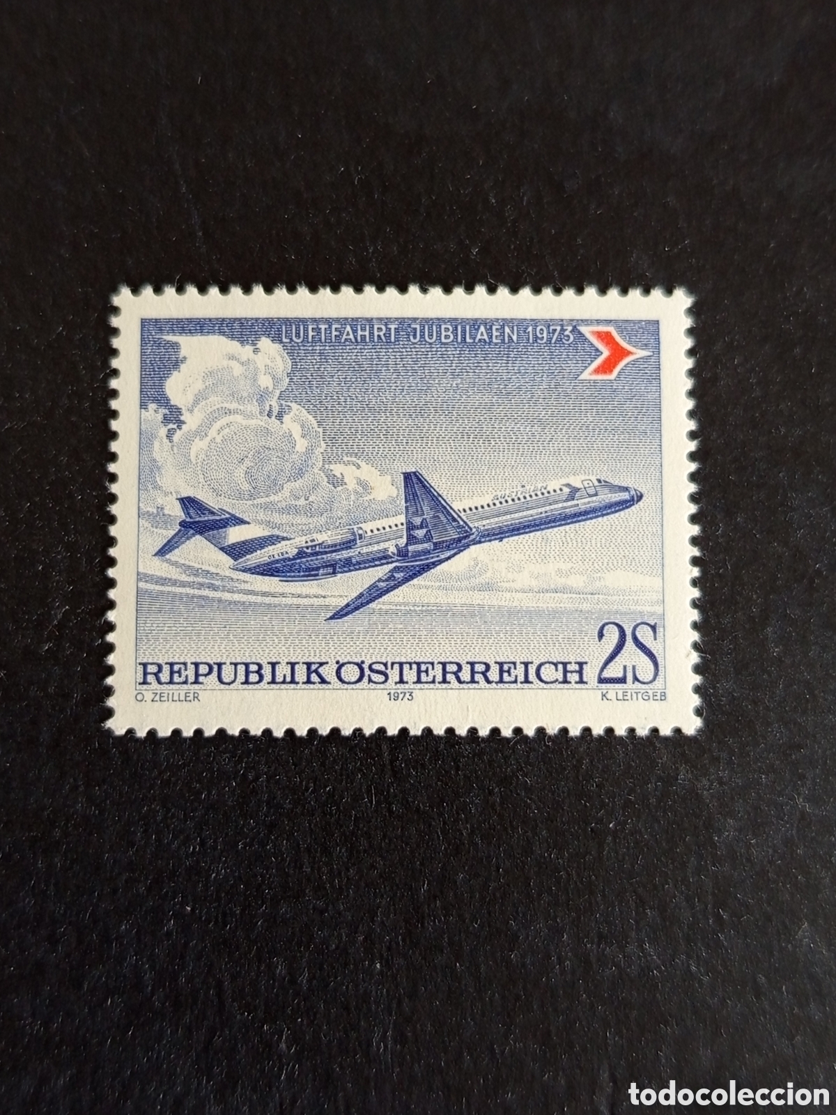 Sellos: AUSTRIA, 1973. Aviaci&oacute;n civil. Yvert 1242. Ver fotos. Pedido m&iacute;nimo 3 &euro;. Serie completa en nuevo