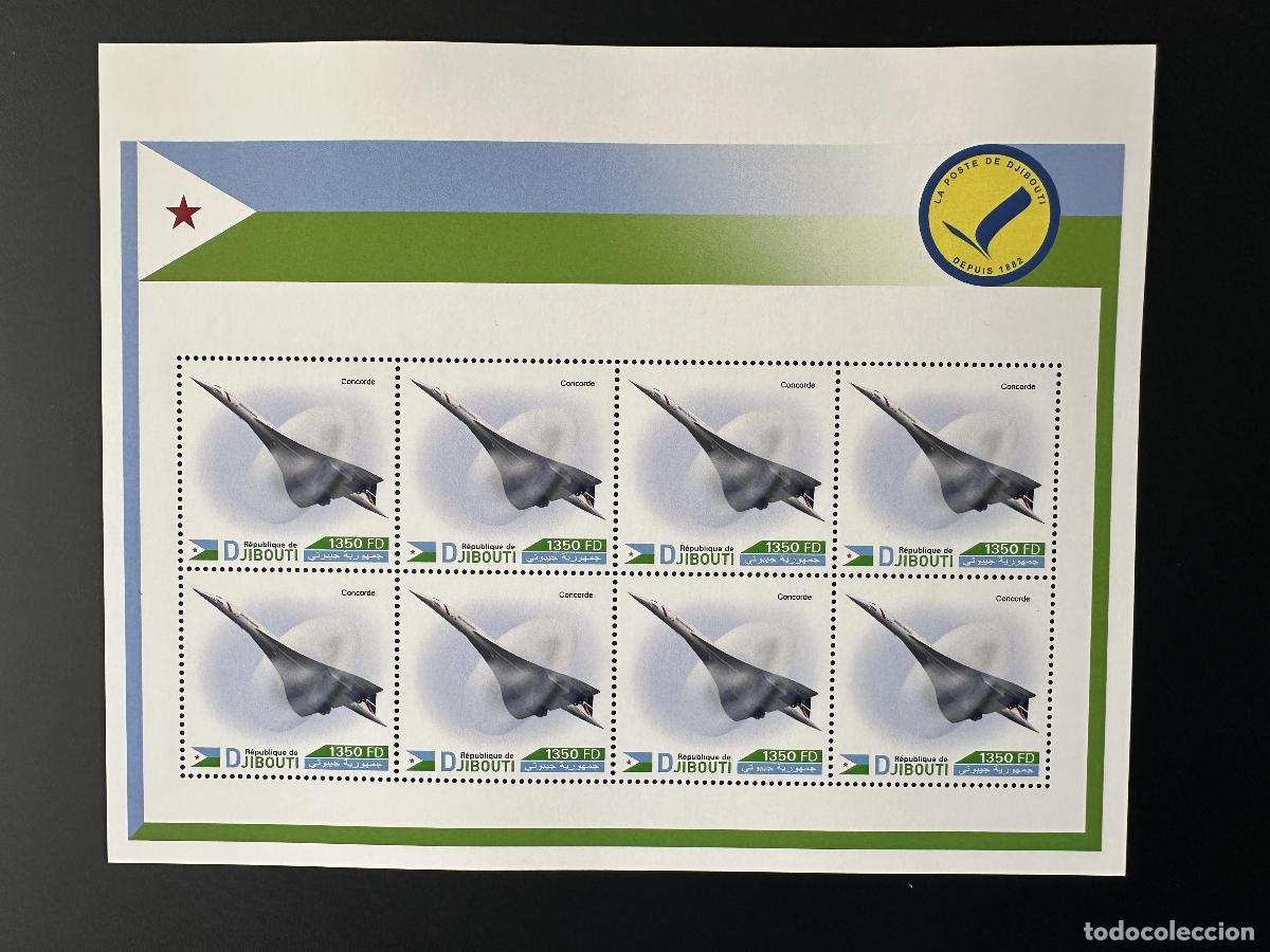 Sellos: Yibuti Schibuti 2023 Mi.? Avi&oacute;n Concorde Avion