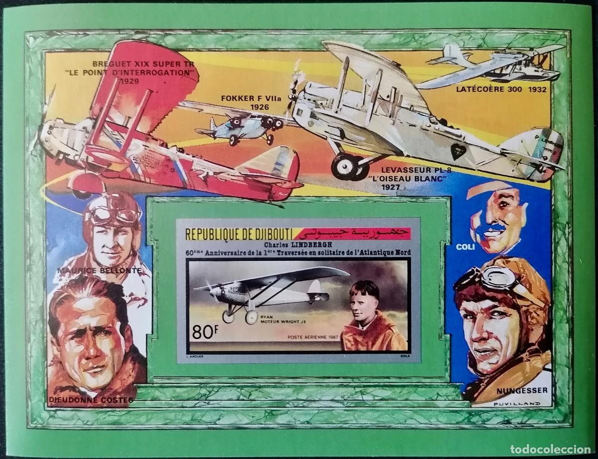 Francobolli: DJIBOUTI 1987 - HB AVIACI&Oacute;N .