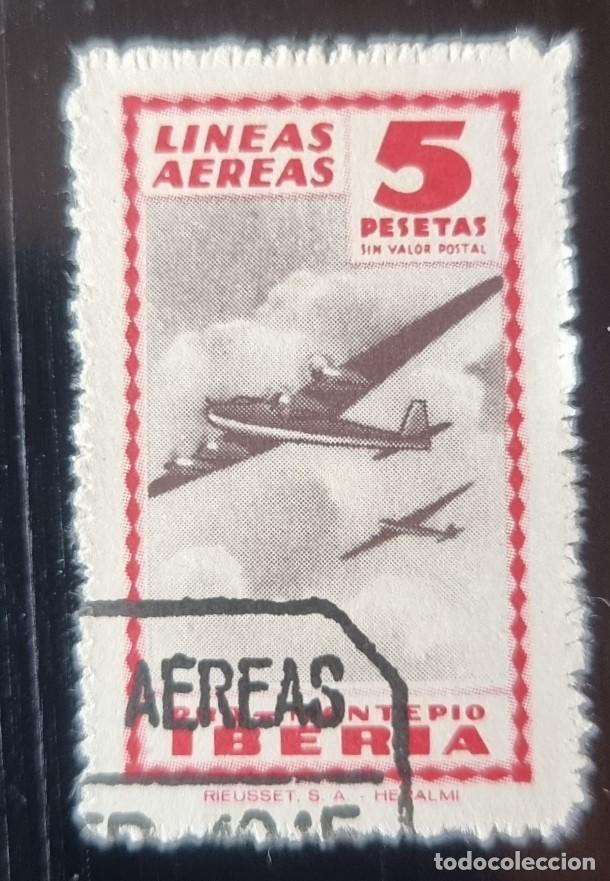 Timbres: SELLO USADO ESPA&Ntilde;A 1945 - MUTUALIDAD DE IBERIA VI&Ntilde;ETA