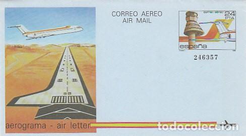 Stamps: AEROGRAMA EDIFIL 207 (A&Ntilde;O 1984), AEROPUERTO DE FORONDA (VITORIA)