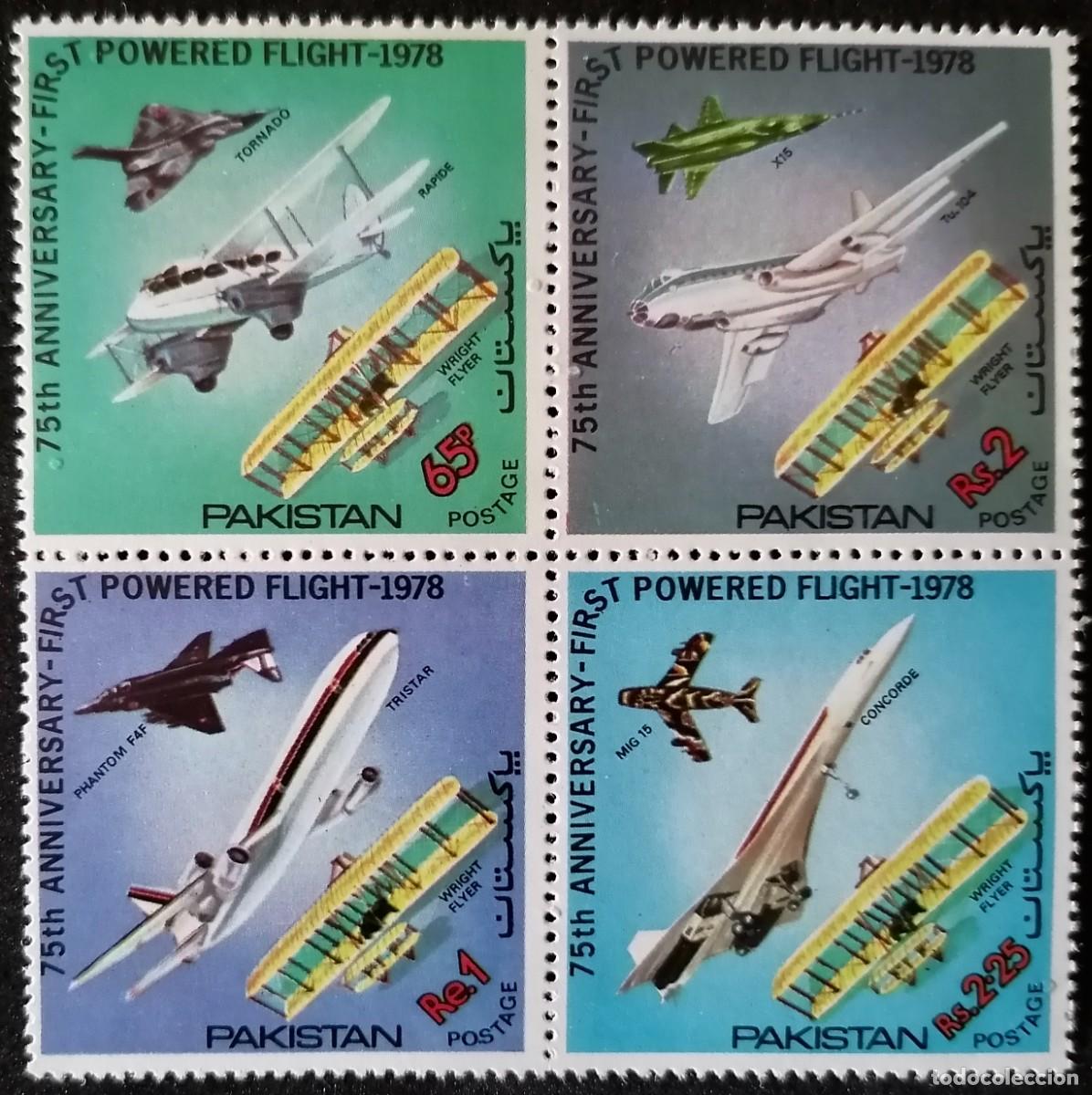 Sellos: PAKIST&Aacute;N 1978 - AVIACI&Oacute;N .