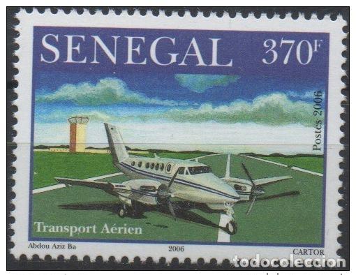 Sellos: Senegal 2006 - 370 F Propulsor de avi&oacute;n a reacci&oacute;n Air Neuf ** MNH RARE