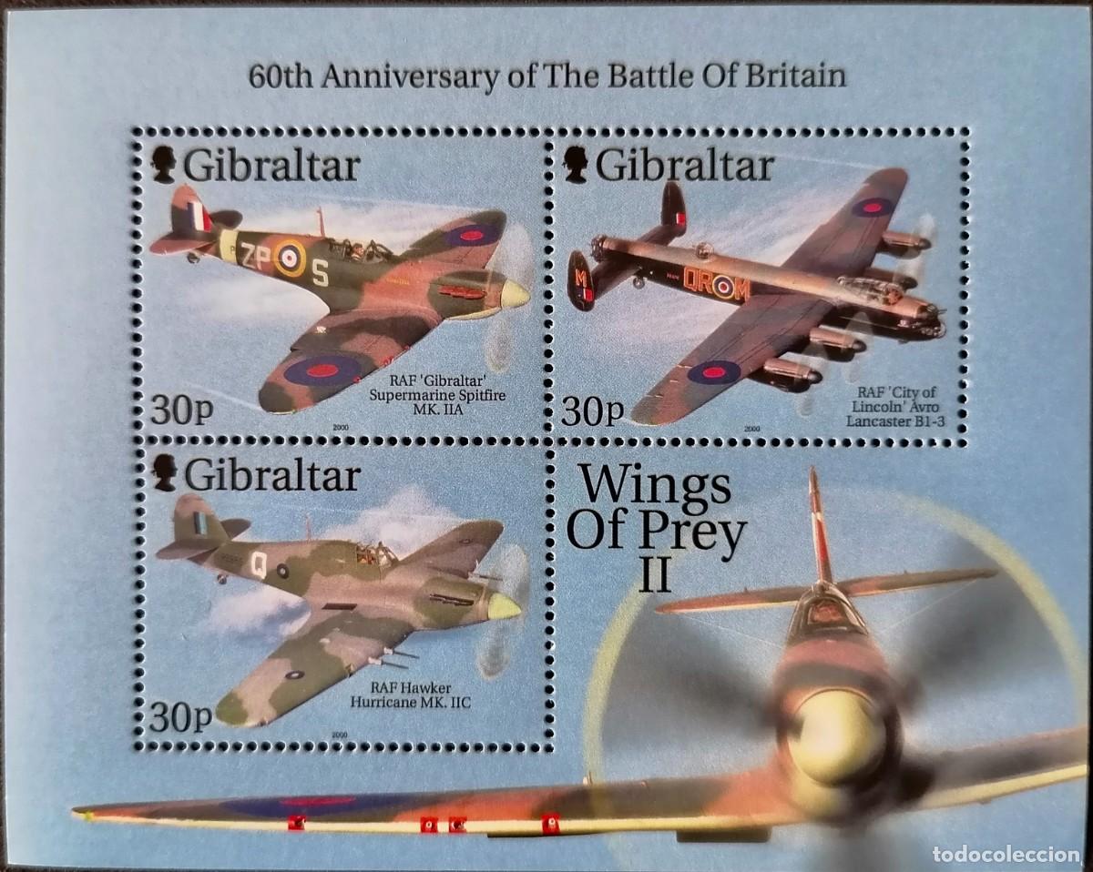 Sellos: GIBRALTAR 2000 - HB AVIONES . - Foto 1