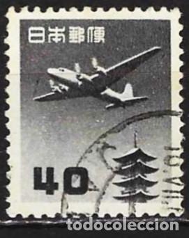 Sellos: Jap&oacute;n 1953 - Mi 600A - YT A 26 - Avi&oacute;n Douglas DC-4 ( A&eacute;reo )
