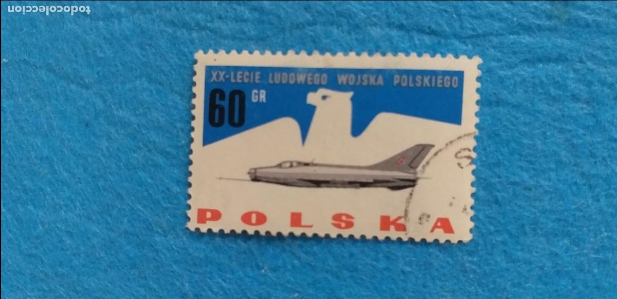 Sellos: Sello USADO. POLONIA, POLSKA - AVI&Oacute;N Yvert 1292
