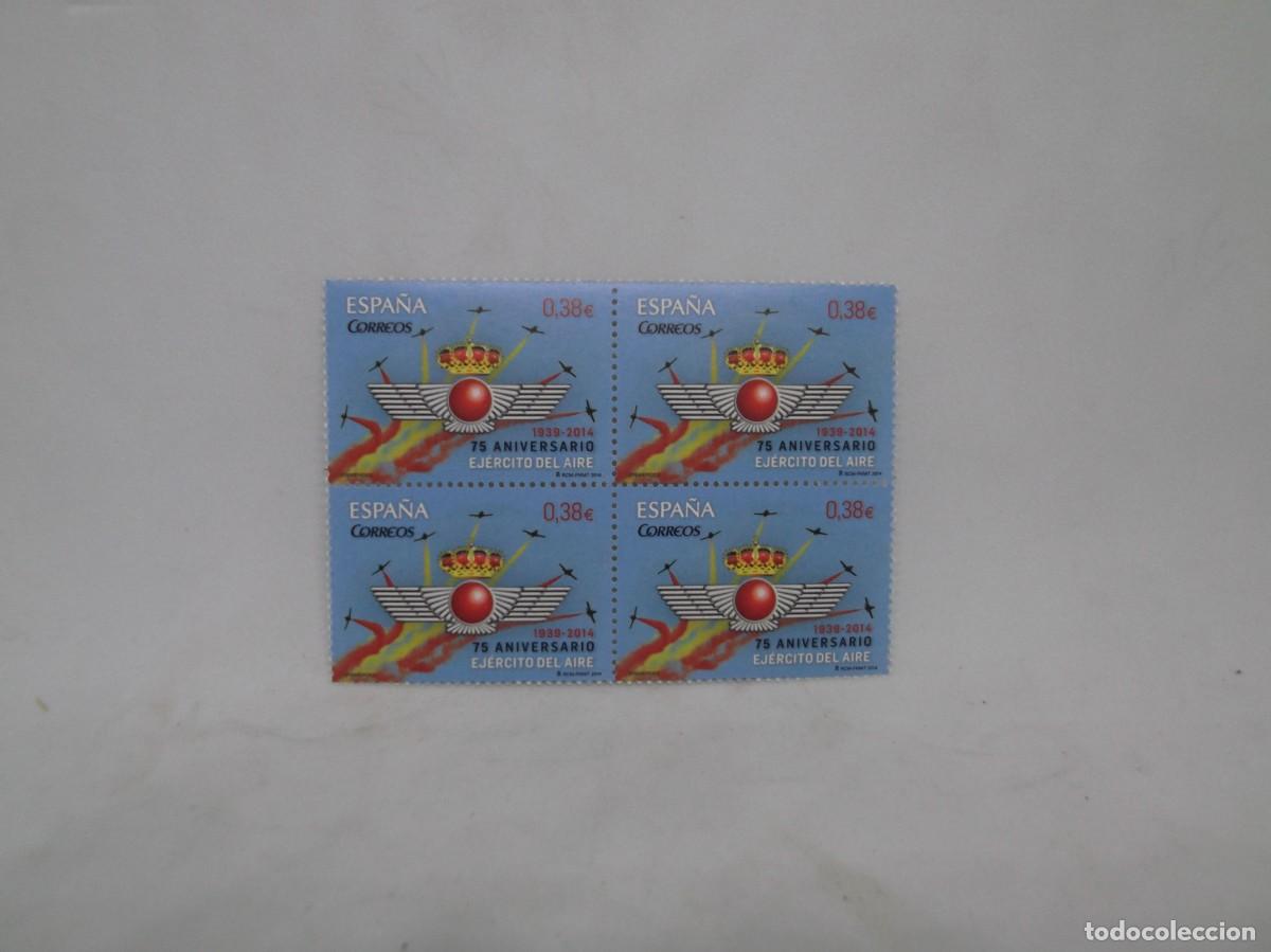 Sellos: Espa&ntilde;a 2014 Bloque de cuatro 1939-2014 75 Aniversario Ej&eacute;rcito del aire.Nuevos