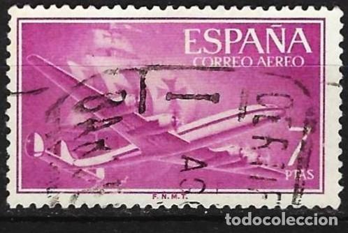 Sellos: Espa&ntilde;a 1956 - Mi 1077 - YT A 275 - Avi&oacute;n Lockheed L.1049 Super Constellation & la Santa Maria