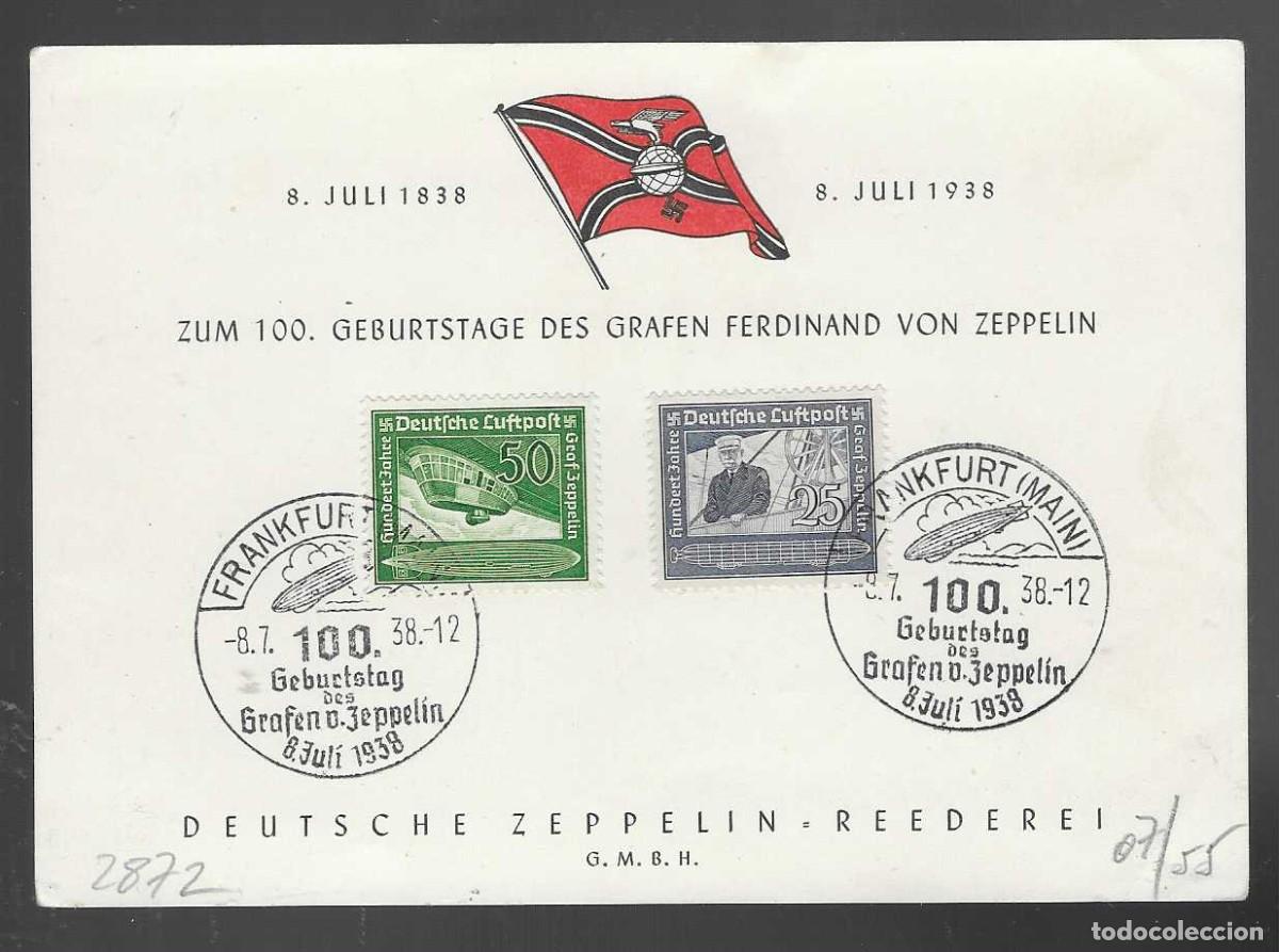 Sellos: POSTAL CIRCULADA DE ALEMANIA - GRAN ZEPPELIN--VER FOTOS