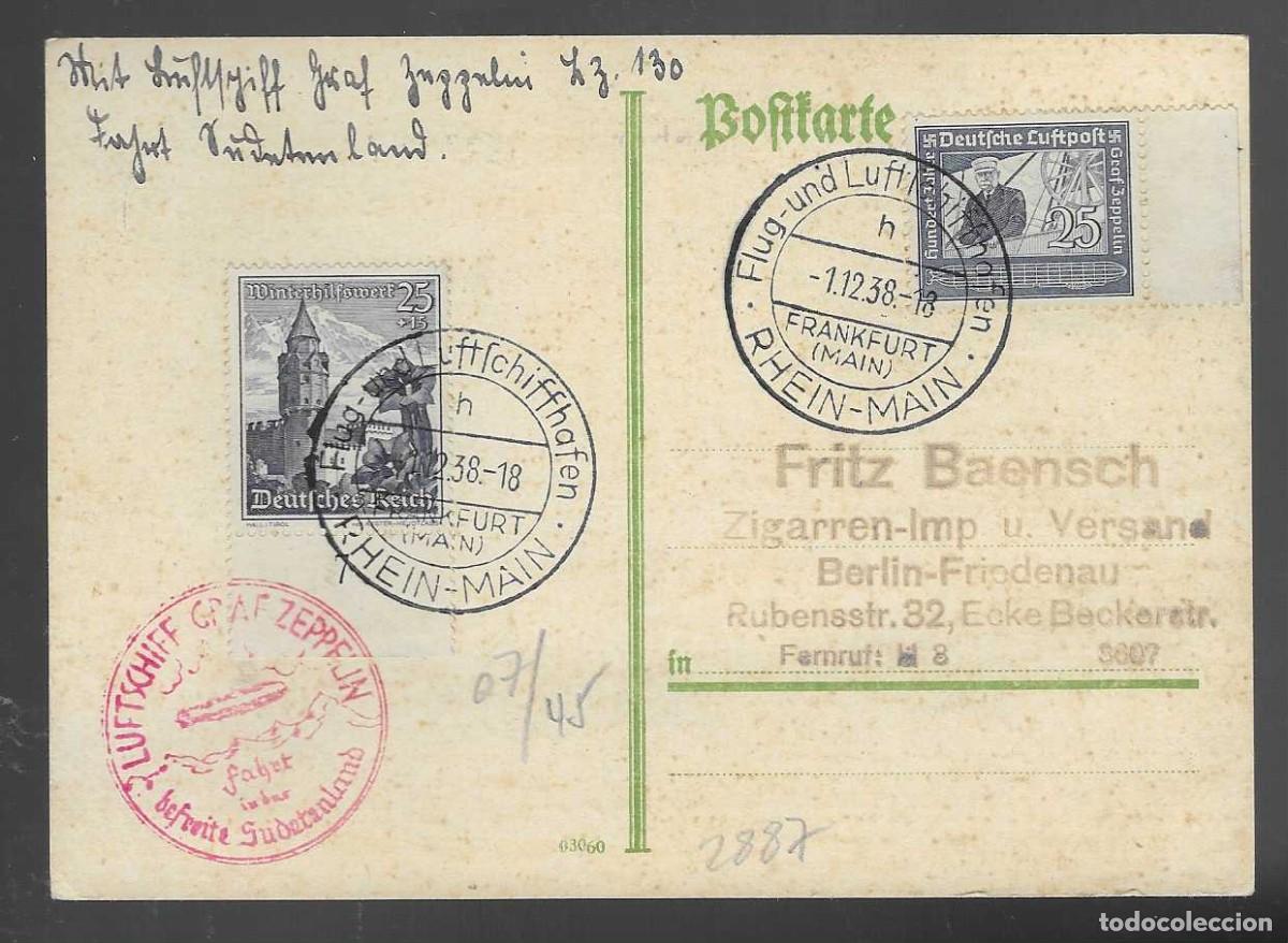 Sellos: POSTAL CIRCULADA DE ALEMANIA - GRAN ZEPPELIN--VER FOTOS