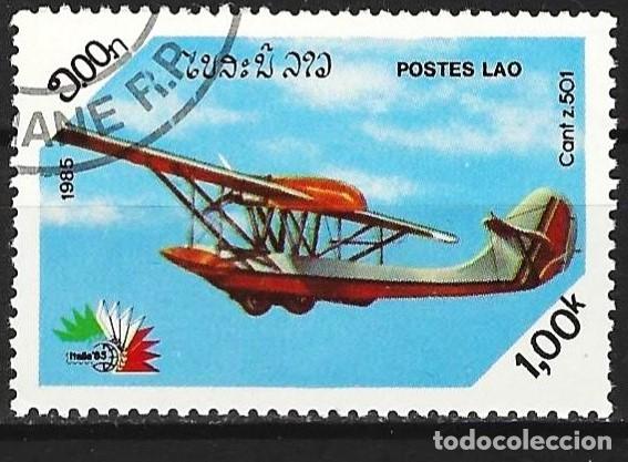 Sellos: Loas 1985 - Mi 859 - YT 666 - Avi&oacute;n Cant Z.501