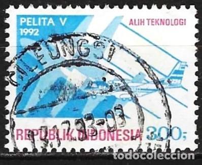 Sellos: Indonesia 1992 - Mi 1418 - YT 1287 - Aviones