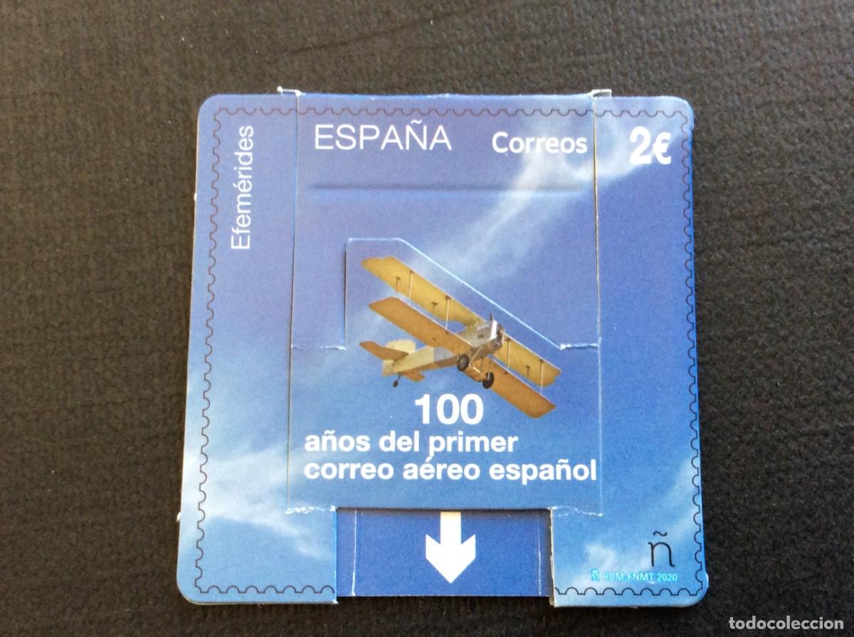 Sellos: ESPA&Ntilde;A N&ordm; EDIFIL 5418*** A&Ntilde;O 2020.CENTENARIO PRIMER CORREO AEREO ESPA&Ntilde;OL