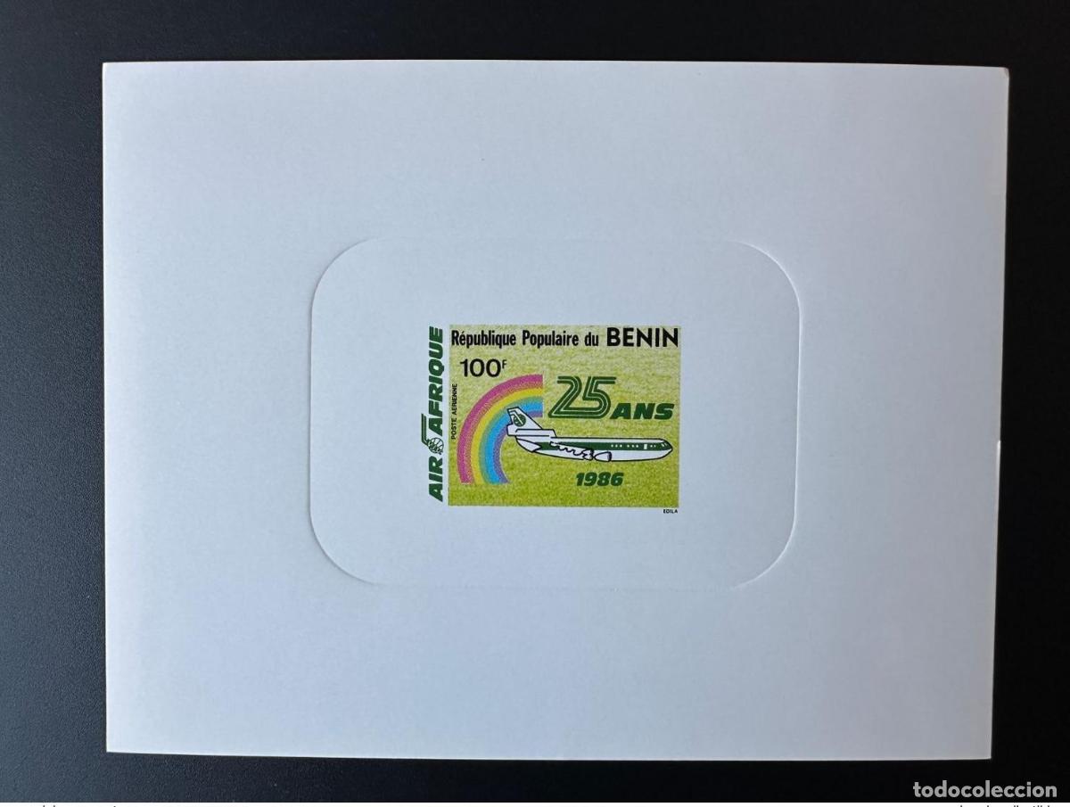 Sellos: Benin 1986 Mi. 451 Luxury Event Air Afrique Avion Airplane Flugzeug
