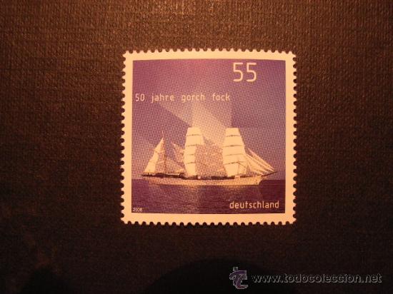 Sellos: BARCOS. SELLO DE ALEMANIA A&Ntilde;O 2008. - Foto 1
