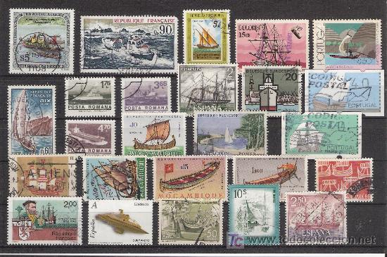 Sellos: Lote de sellos de barcos - Transportes - Foto 1