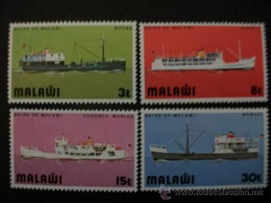Sellos: SELLOS SERIE COMPLETA BARCOS MALAWI - Foto 1