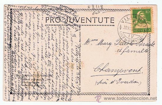 Sellos: Pesca circulado suiza 1925 - Foto 2