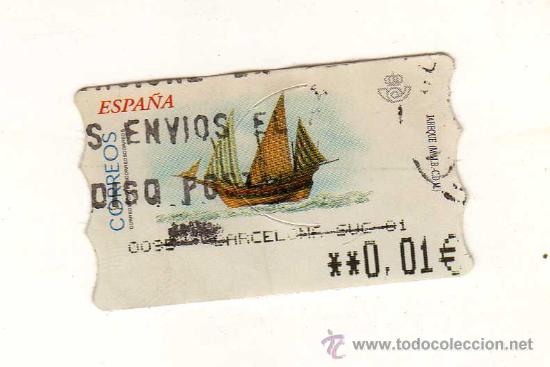 Sellos: ESPA&Ntilde;A:SELLO USADO DE VALOR VARIABLE DEDICADO AL JABEQUE Y EMITIDO EN JUNIO DE 2002 - Foto 1