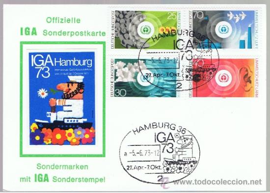 Sellos: spd 1973 hamburgo alemania - Foto 1