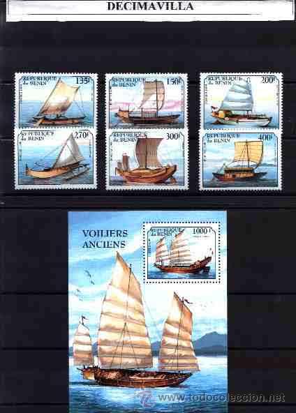 Sellos: BENIN, BARCOS, 1999, SERIE Y HOJA - Foto 1