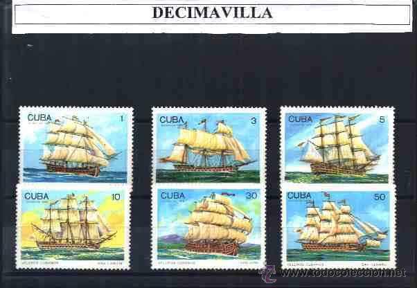 Sellos: CUBA, 1989, 2954/59, BARCOS - Foto 1