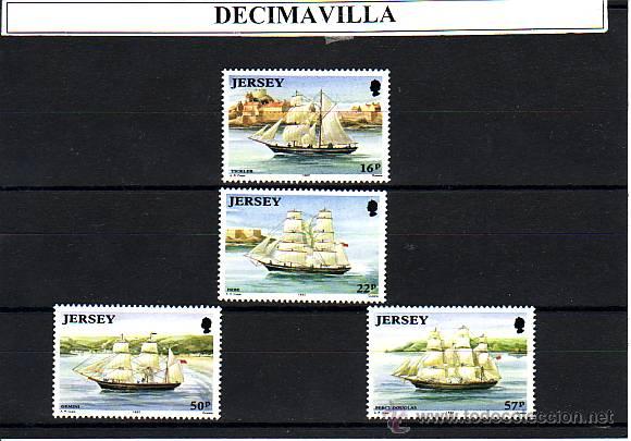 Sellos: JERSEY, BARCOS VELEROS, 1992, 568/71 - Foto 1