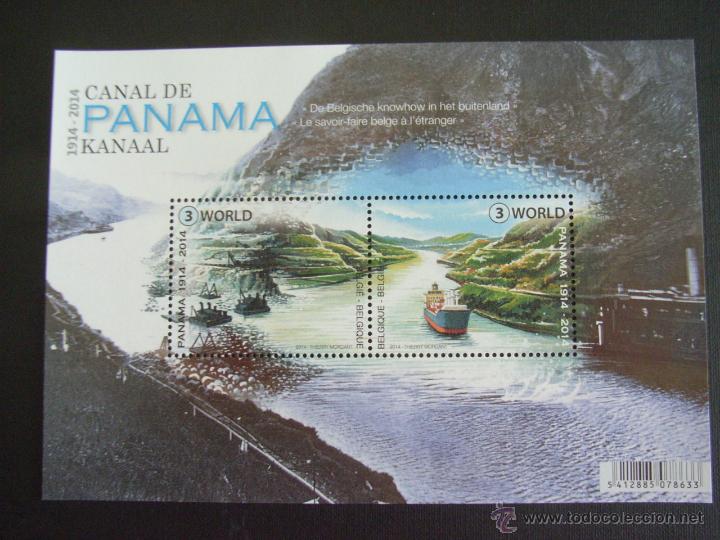 Sellos: BELGICA. A&Ntilde;O 2014. CENTENARIO DEL CANAL DE PANAMA - Foto 1