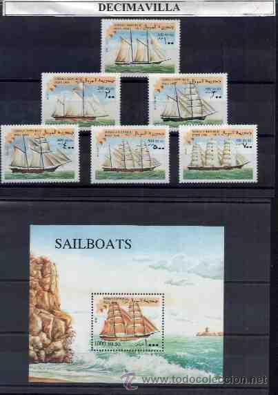 Sellos: SOMALIA, BARCOS, 1998, SERIE Y HOJA-BLOQUE. - Foto 1