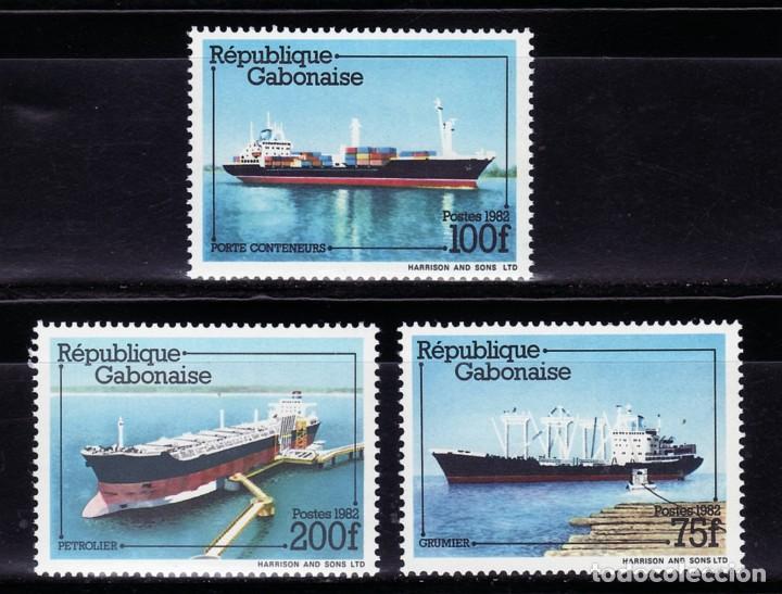 Sellos: SELLOS BARCOS GABON 1982 490/92 3v. - Foto 1