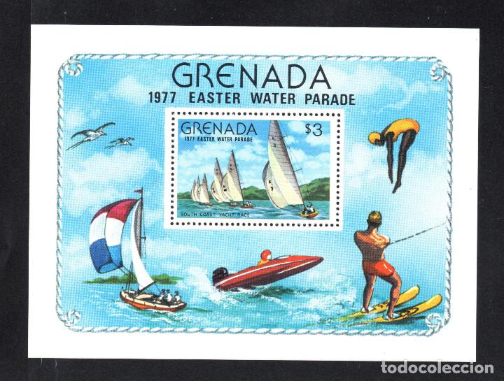 Sellos: GRANADA HB 61** - A&Ntilde;O 1977 - BARCOS VELEROS - Foto 1