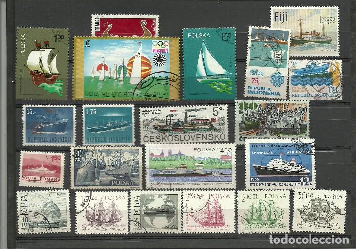 Sellos: LOTE 21 SELLOS TEMA NAVAL - Foto 1