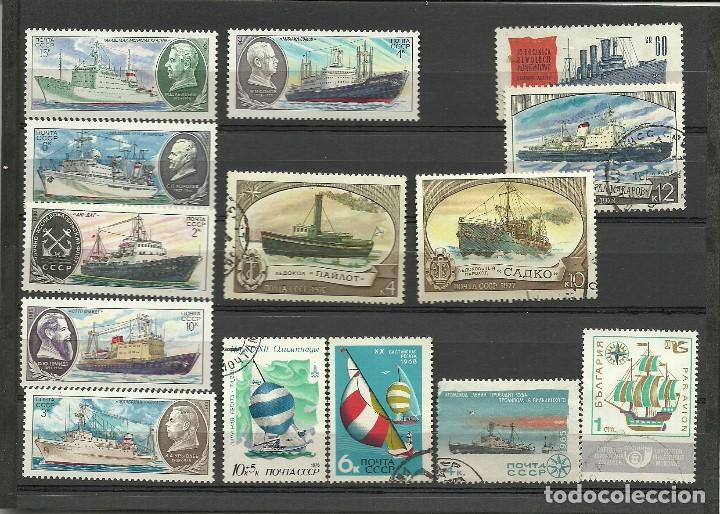 Sellos: LOTE 14 SELLOS TEMA NAVAL - Foto 1