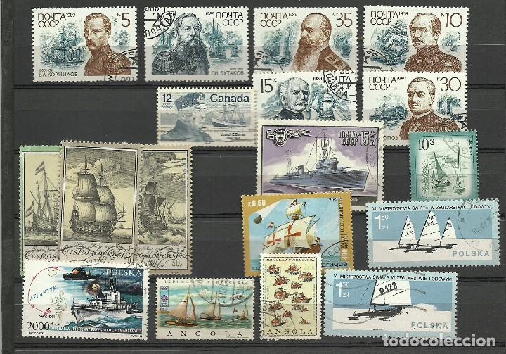 Sellos: LOTE 18 SELLOS TEMA NAVAL - Foto 1
