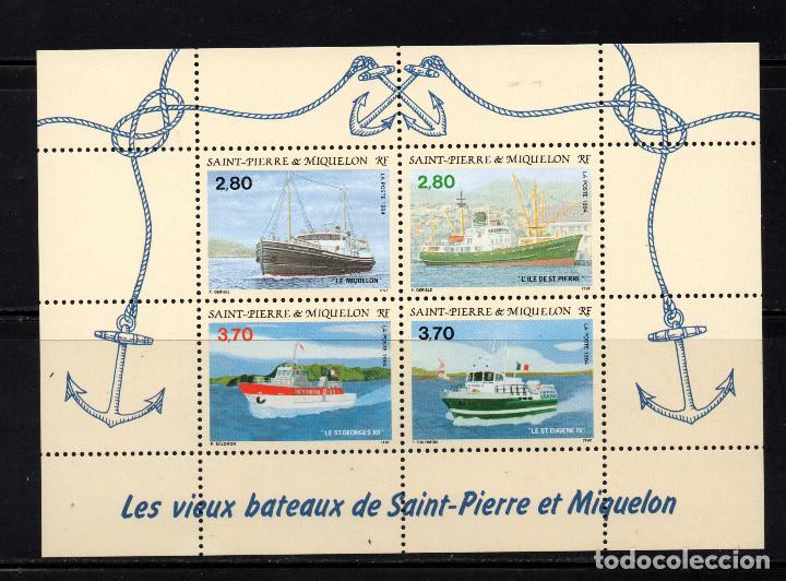 Sellos: SAN PIERRE HB 4** - A&Ntilde;O 1994 - BARCOS - Foto 1