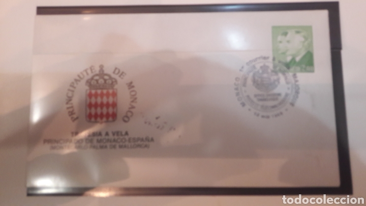 Sellos: Sobre Monaco 1988 travesia vela - Foto 1
