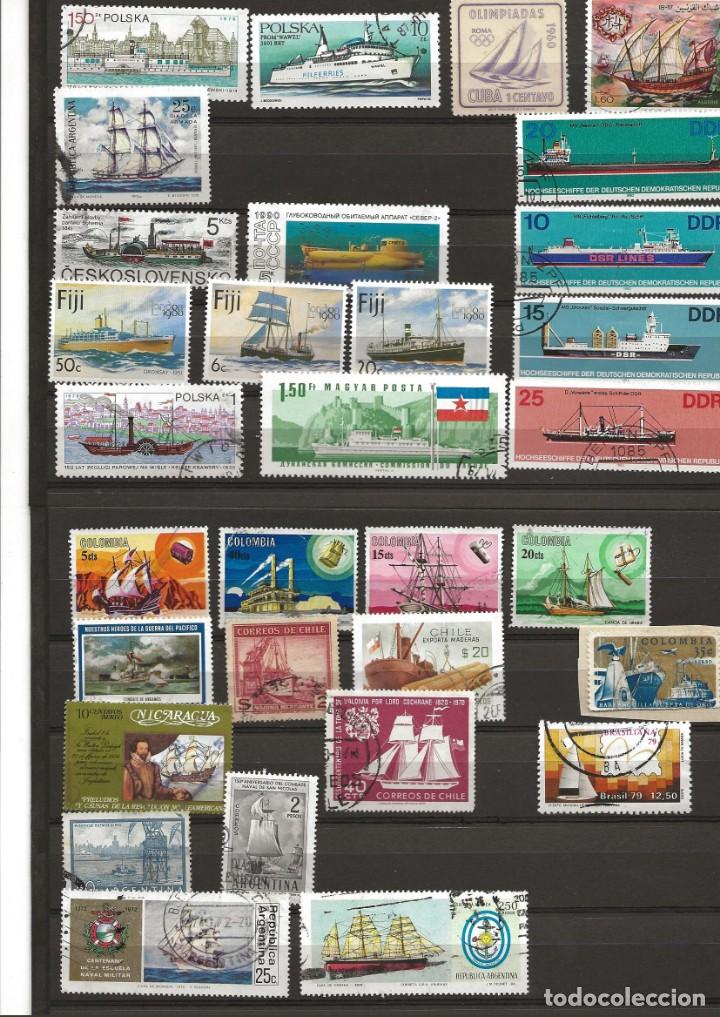 Sellos: LOTE SELLOS TEMATICA NAVAL - Foto 2