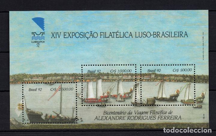 Sellos: BRASIL HB 88** - A&Ntilde;O 1992 - BARCOS - Foto 1