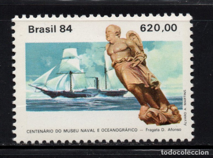 Sellos: BRASIL 1645** - A&Ntilde;O 1984 - BARCOS - CENTENARIO DEL MUSEO NAVAL - Foto 1