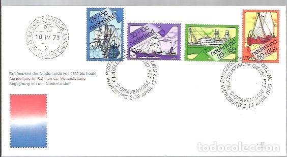 Sellos: FDC HOLANDA 1973 - Foto 1