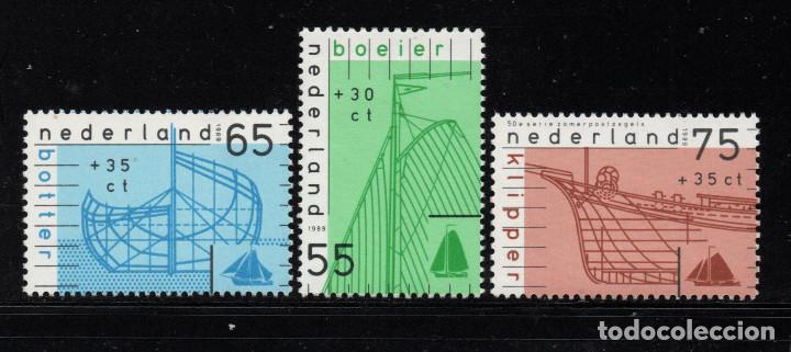 Sellos: HOLANDA 1331/33** - A&Ntilde;O 1989 - BARCOS - Foto 1