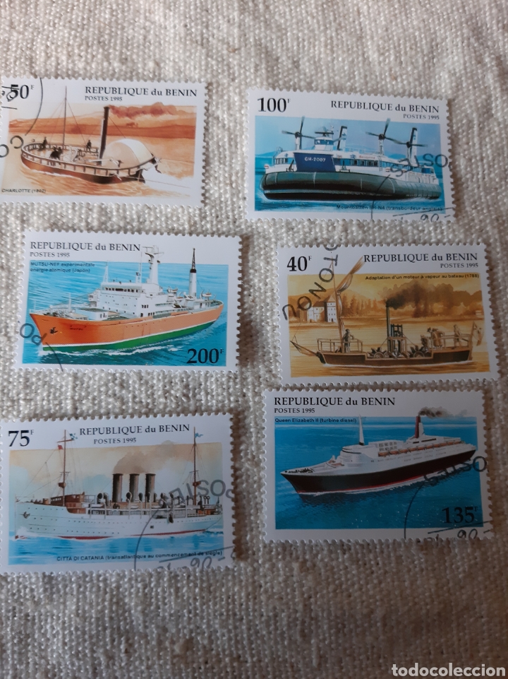 Sellos: Barcos republica Benin 1995 - Foto 1